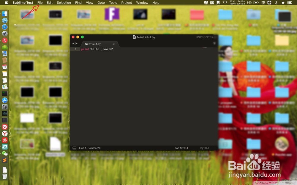 macbook如何创建Python程序文件