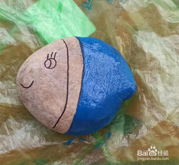 石头画——如何把石头画成可爱的小鱼