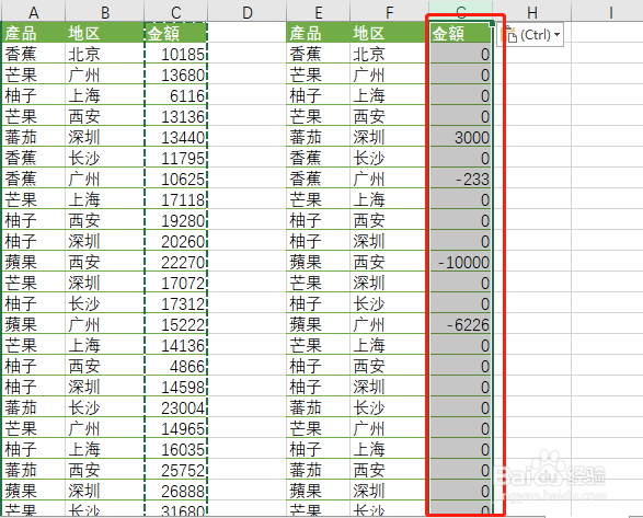 【Excel】查找两列的不同值并标注