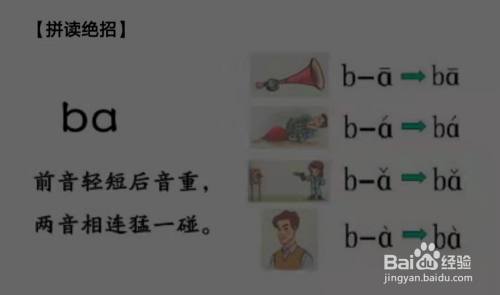 b 像個6字b b b 右下半圓b b b 拼讀絕招 bà bá 爸 拔