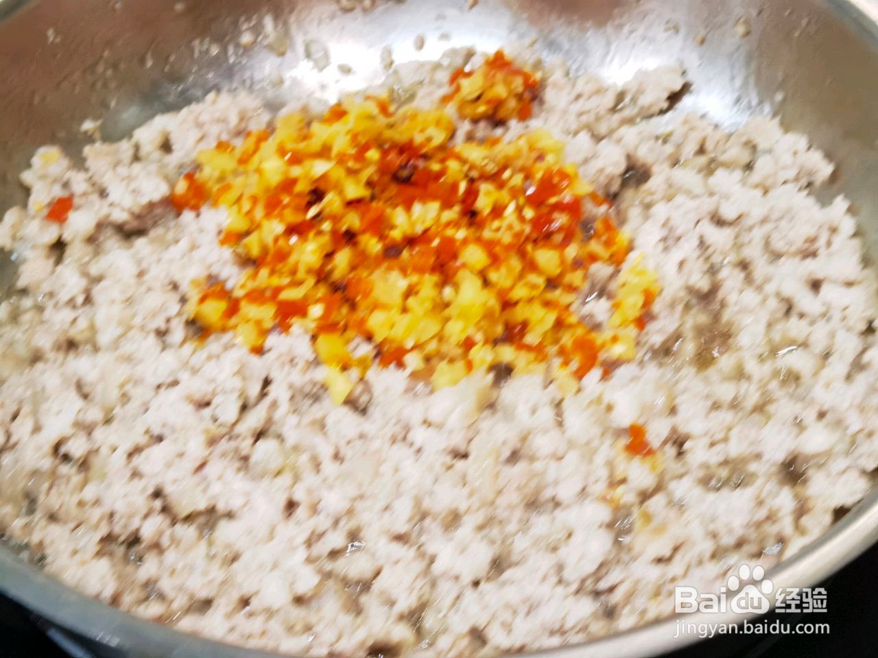 西红柿肉末酱拌面