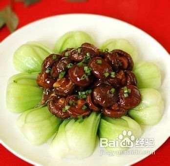 如何素菜香菇扒菜心