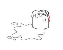 简笔画---怎么画油漆桶