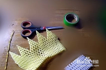 泡沫网套做花朵教程