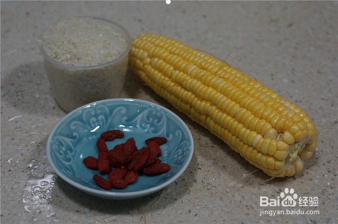 好喝的玉米枸杞粥