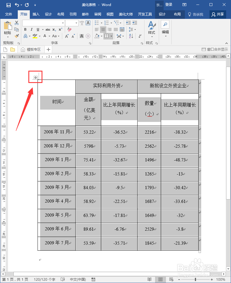 如何美化word文档中的表格