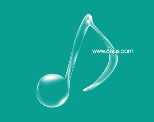 Photoshop鼠绘教程:半透明音乐符号标志