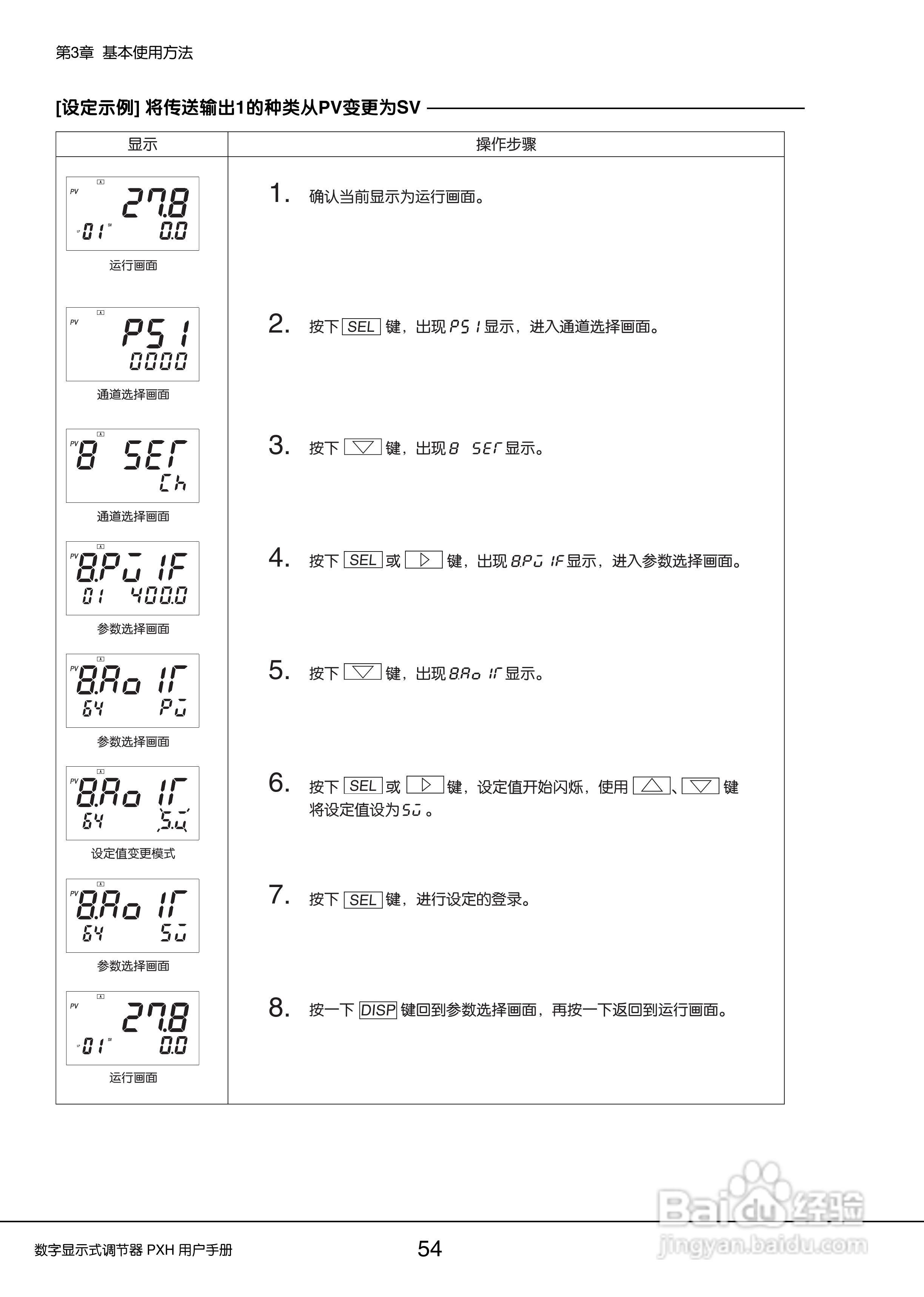 富士PXH普通型数字显示式调节器操作手册:[6]