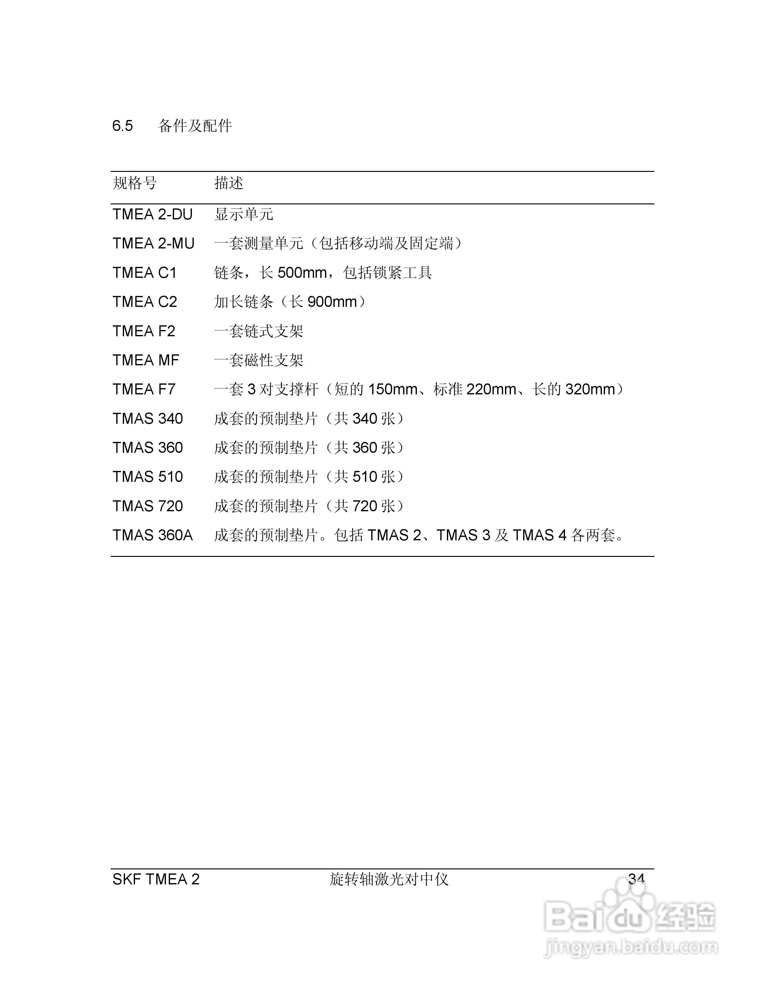 SKF TMEA2激光对中仪说明书:[4]