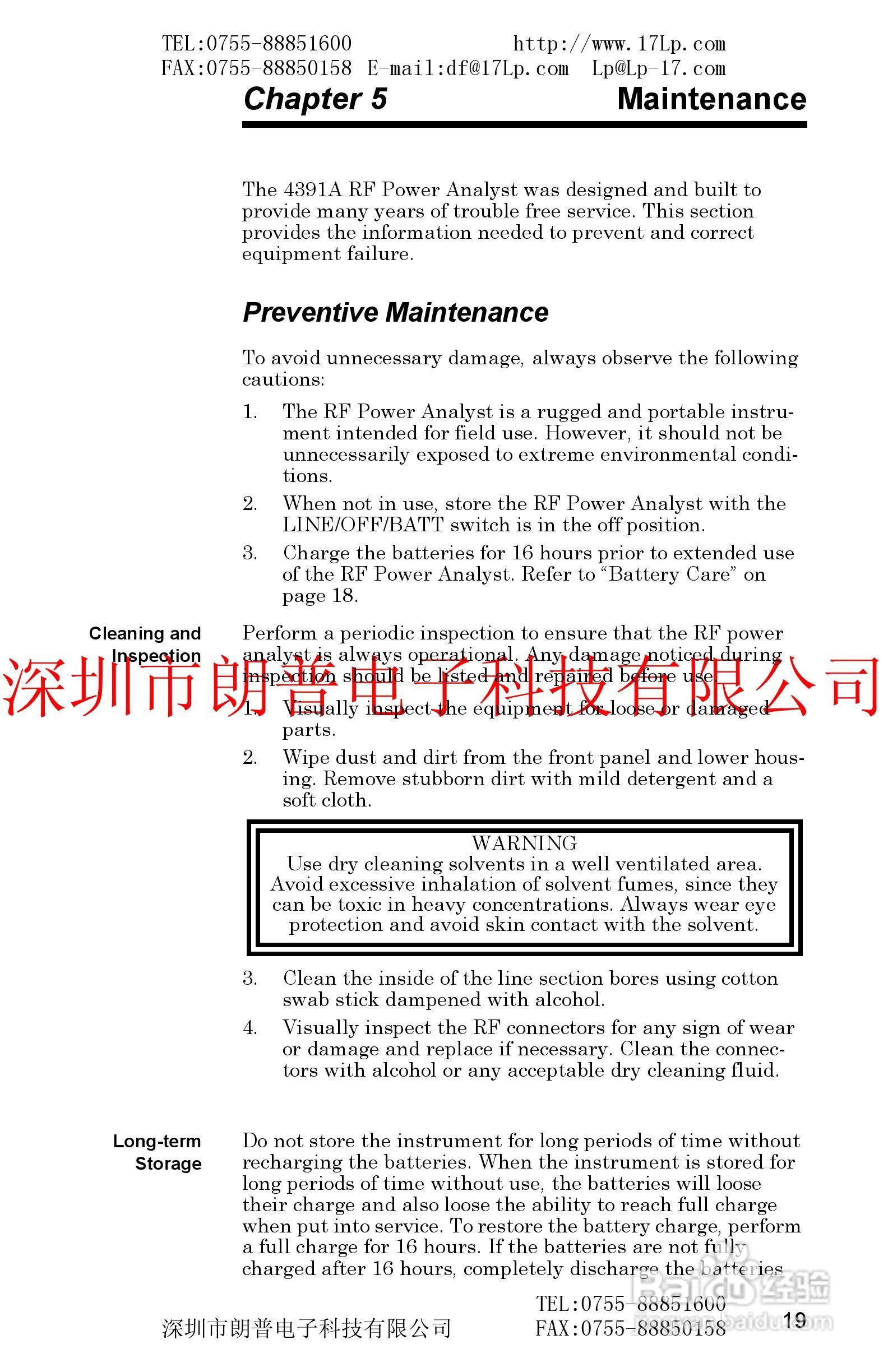 BIRD4391A鸟牌功率计使用手册:[3]