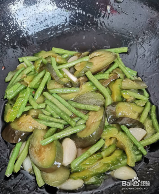 茄子豆角与苦瓜的家常做法
