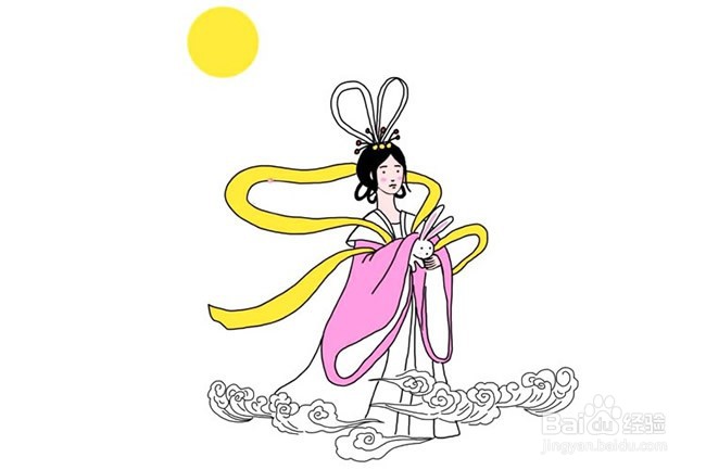 嫦娥姐姐怎么画