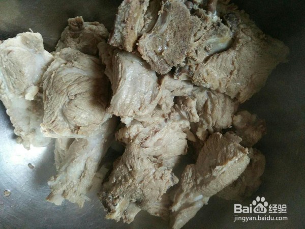 家常菜-排骨炖豆角