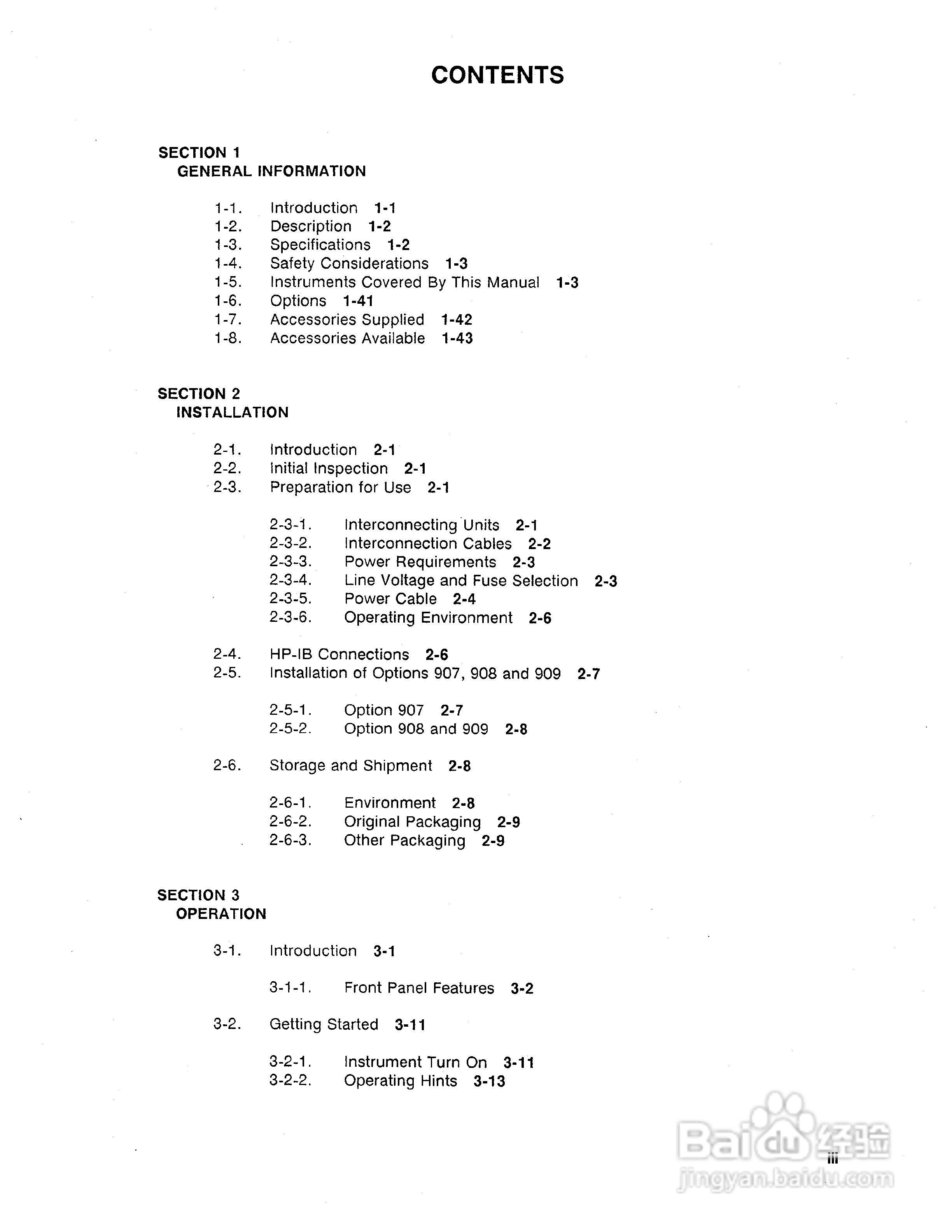 HP 4194A 电桥用户使用手册:[3]