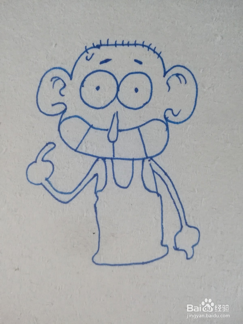 怎么画漫画呆头的简笔画