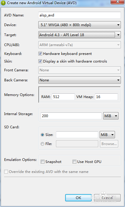 Android学习：[3]新建安卓AVD模拟器(详细)