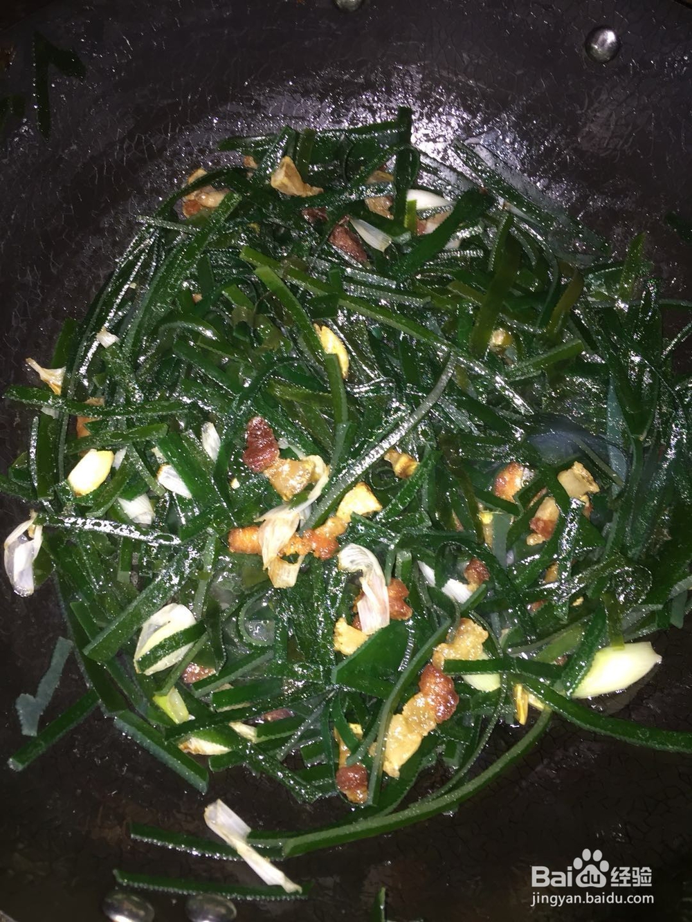 五花肉炒海带丝了