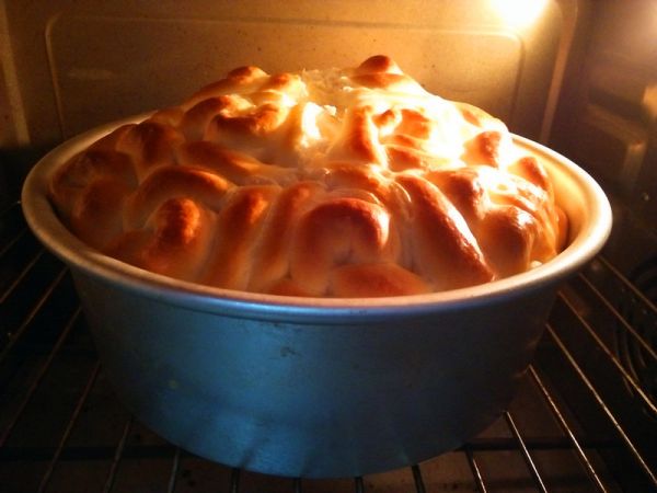 玫瑰花酸奶面包