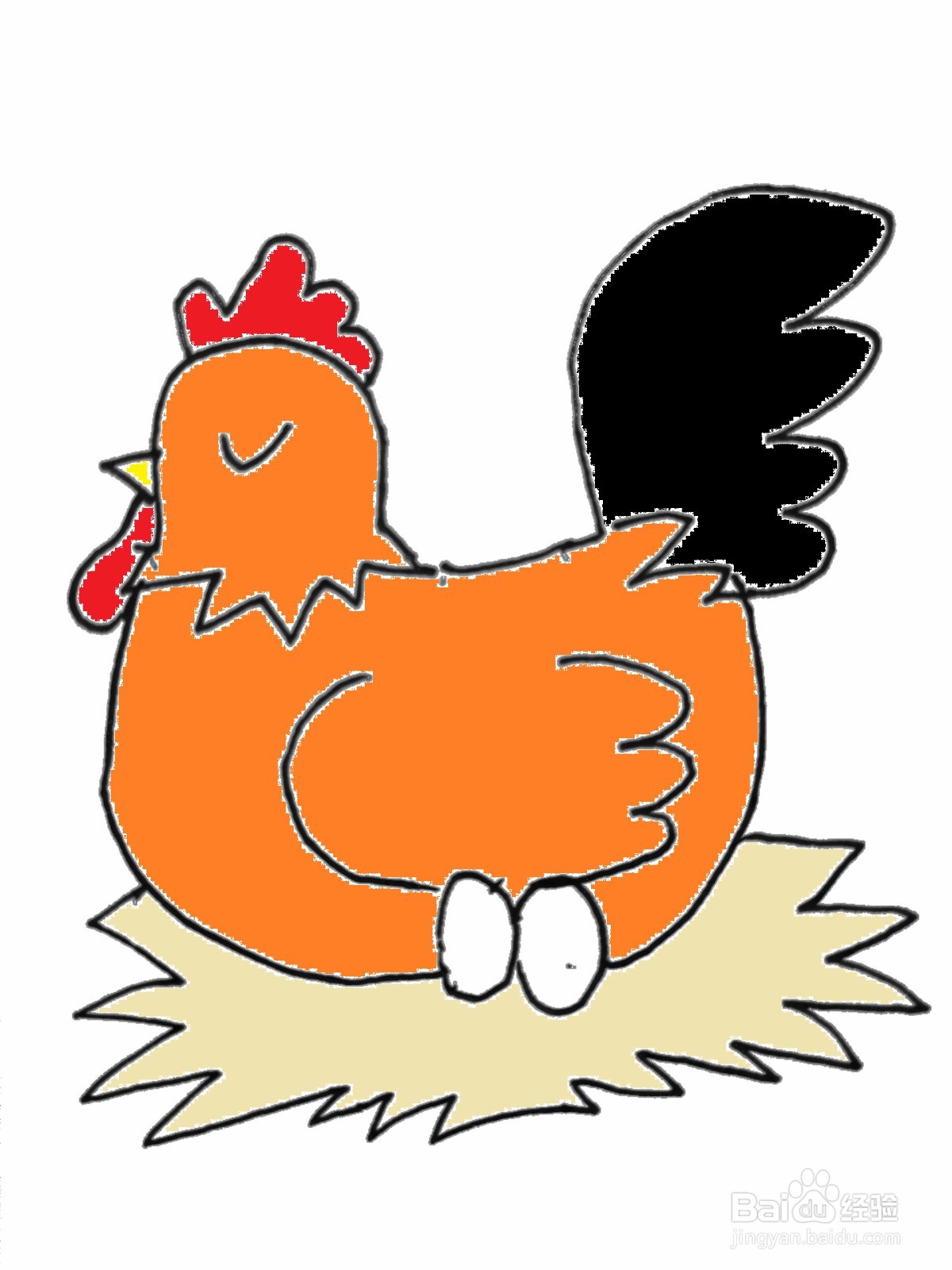 <b>可爱的母鸡绘画教程</b>