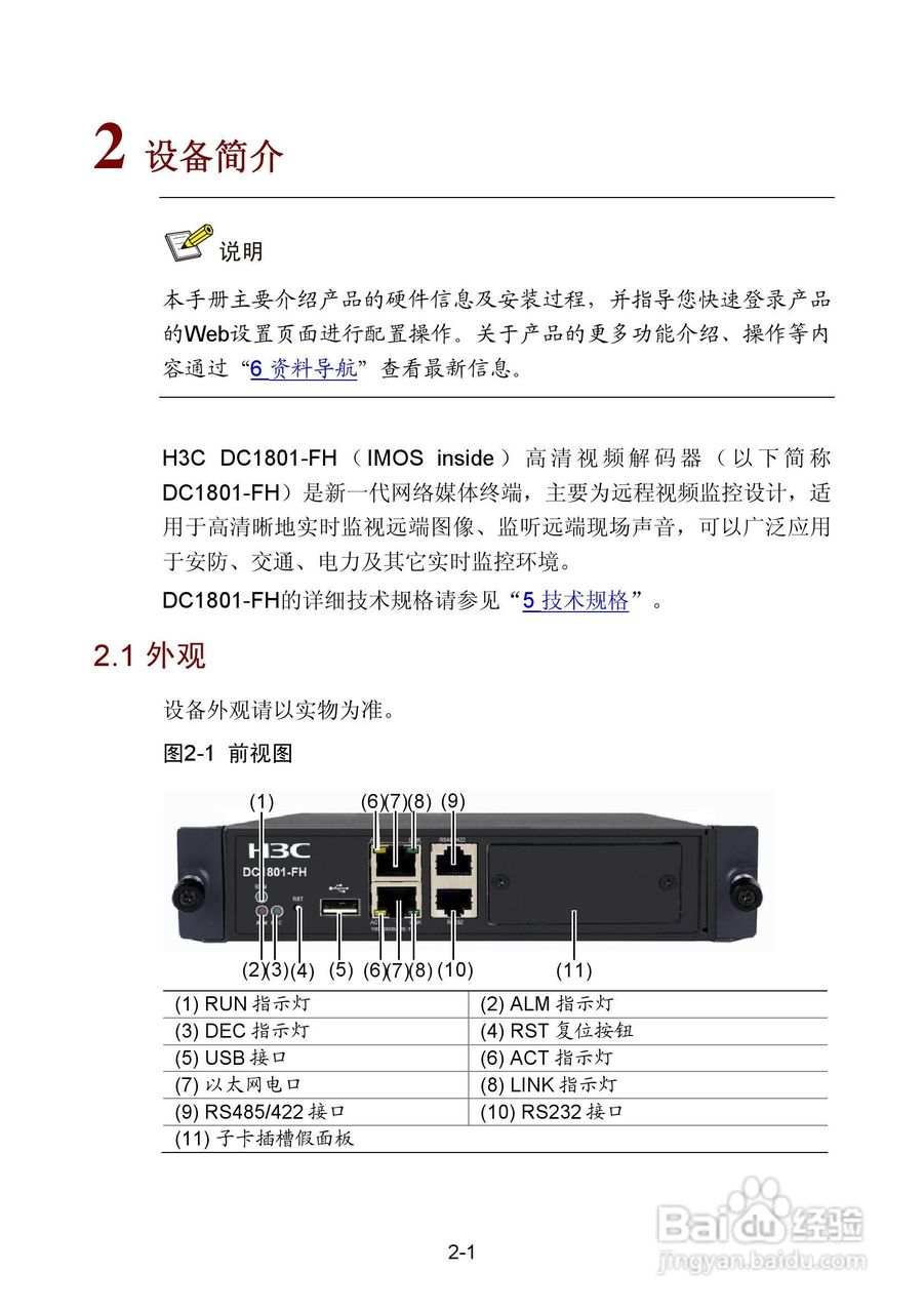H3C DC1801-FH视频解码器使用手册:[1]