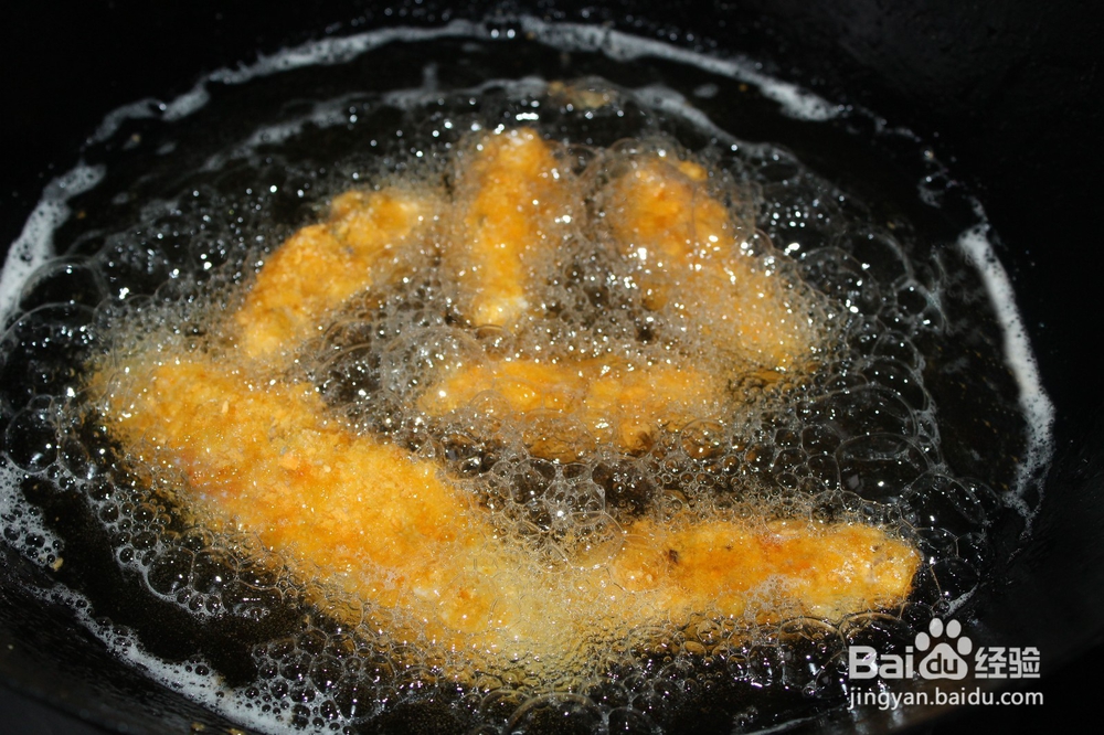 炸鸡柳和鸡肉棒的家庭做法