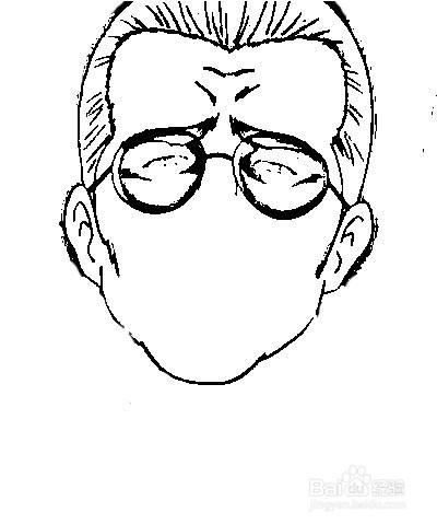 简笔画 如何画q版人物银魂松平片栗虎的简笔画 百度经验