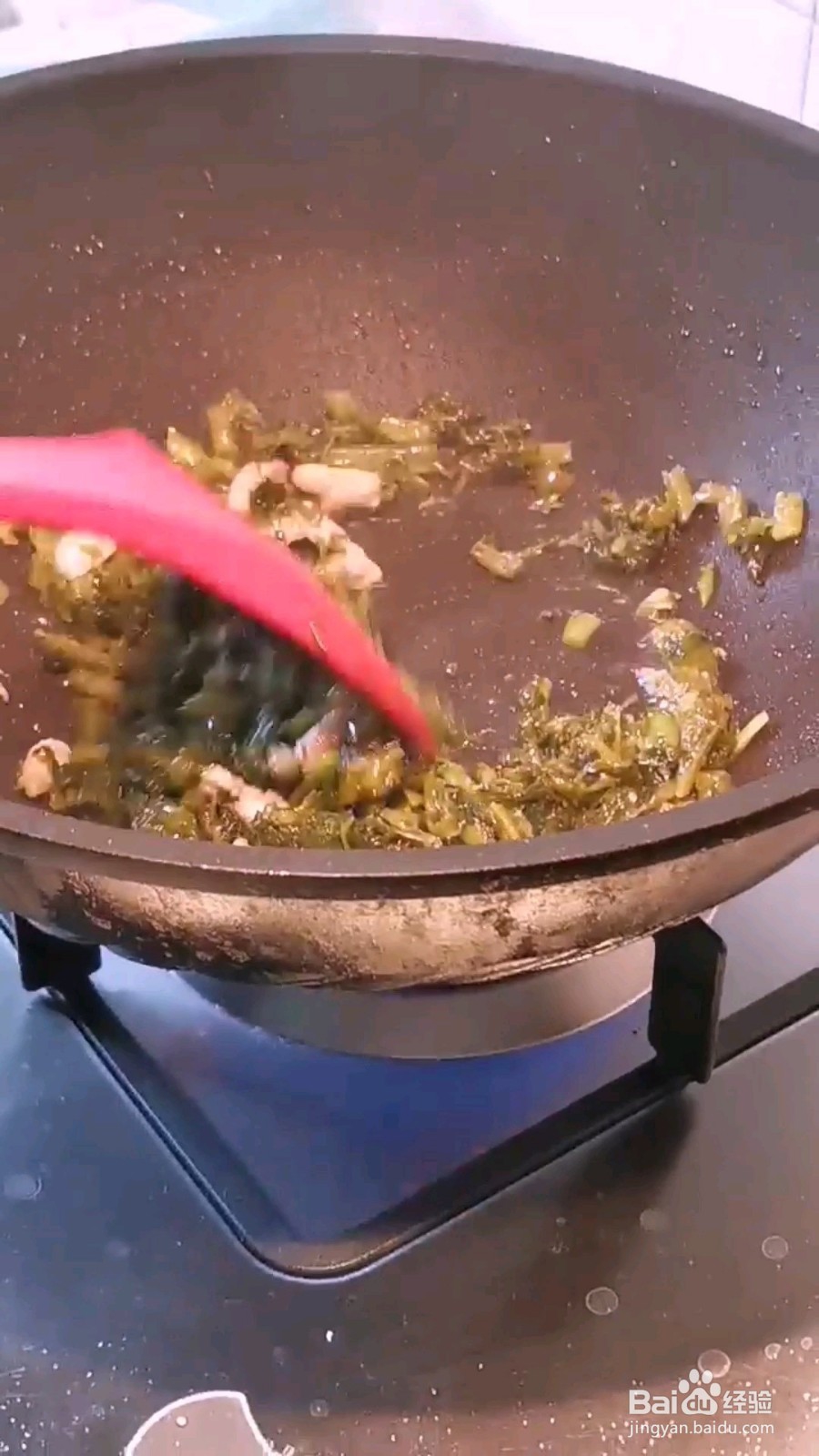 鲜雪菜肉丝炒年糕