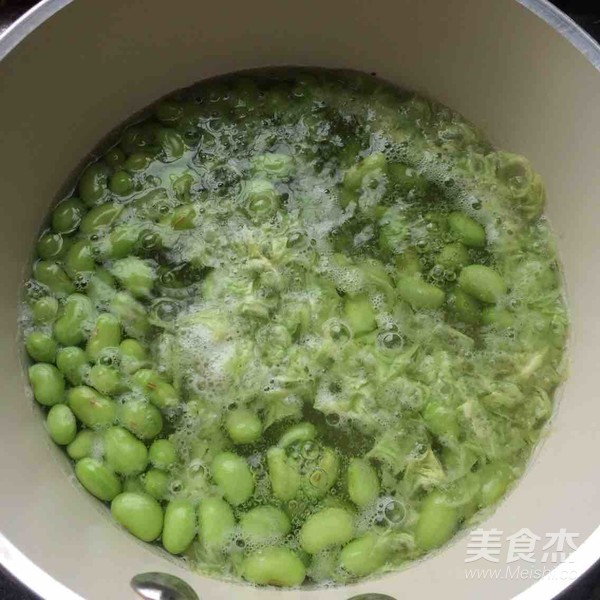 青椒咸菜炒毛豆