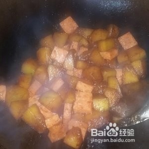 养生食补午餐肉烧冬瓜的做法
