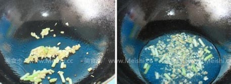 豌豆炒鱼丁的做法