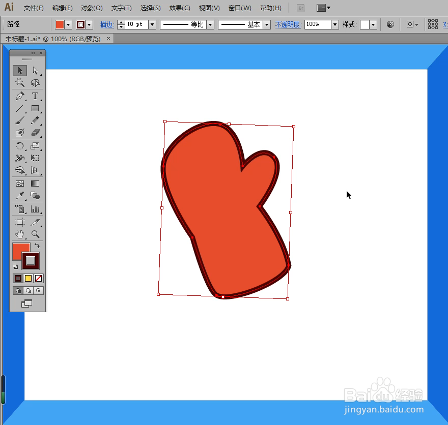 怎样在illustrator中绘制手套小图标