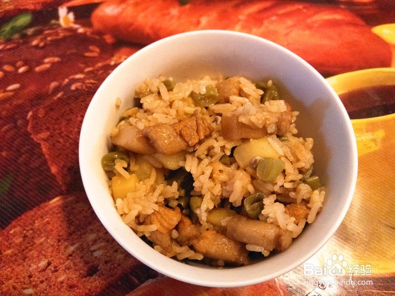 豆角焖饭的做法