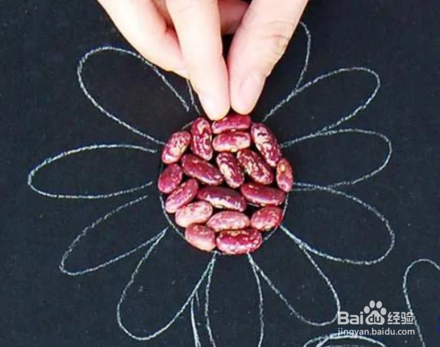 手工种子粘贴画的制作方法