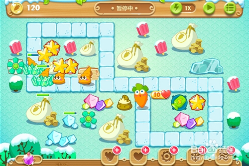 保卫萝卜2第13关金萝卜攻略