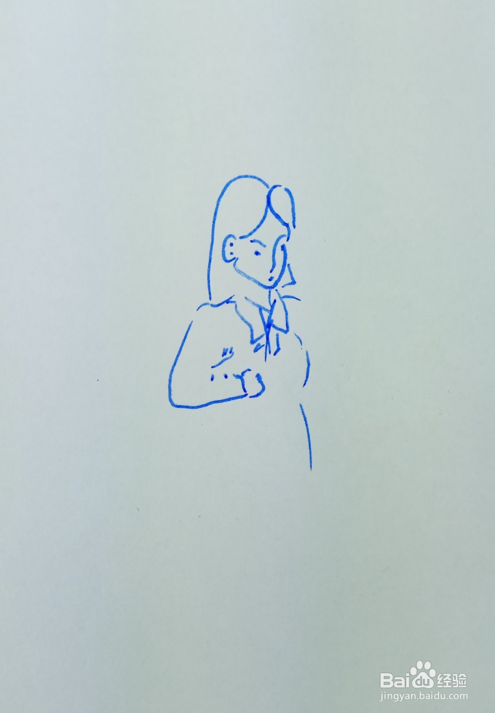 怎样画儿童简笔画拿起一朵漂亮的鲜花？