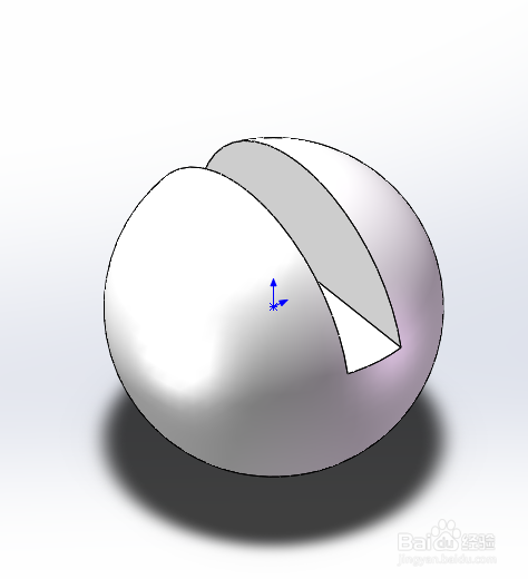 solidworks三維建模訓練八之球矩形槽