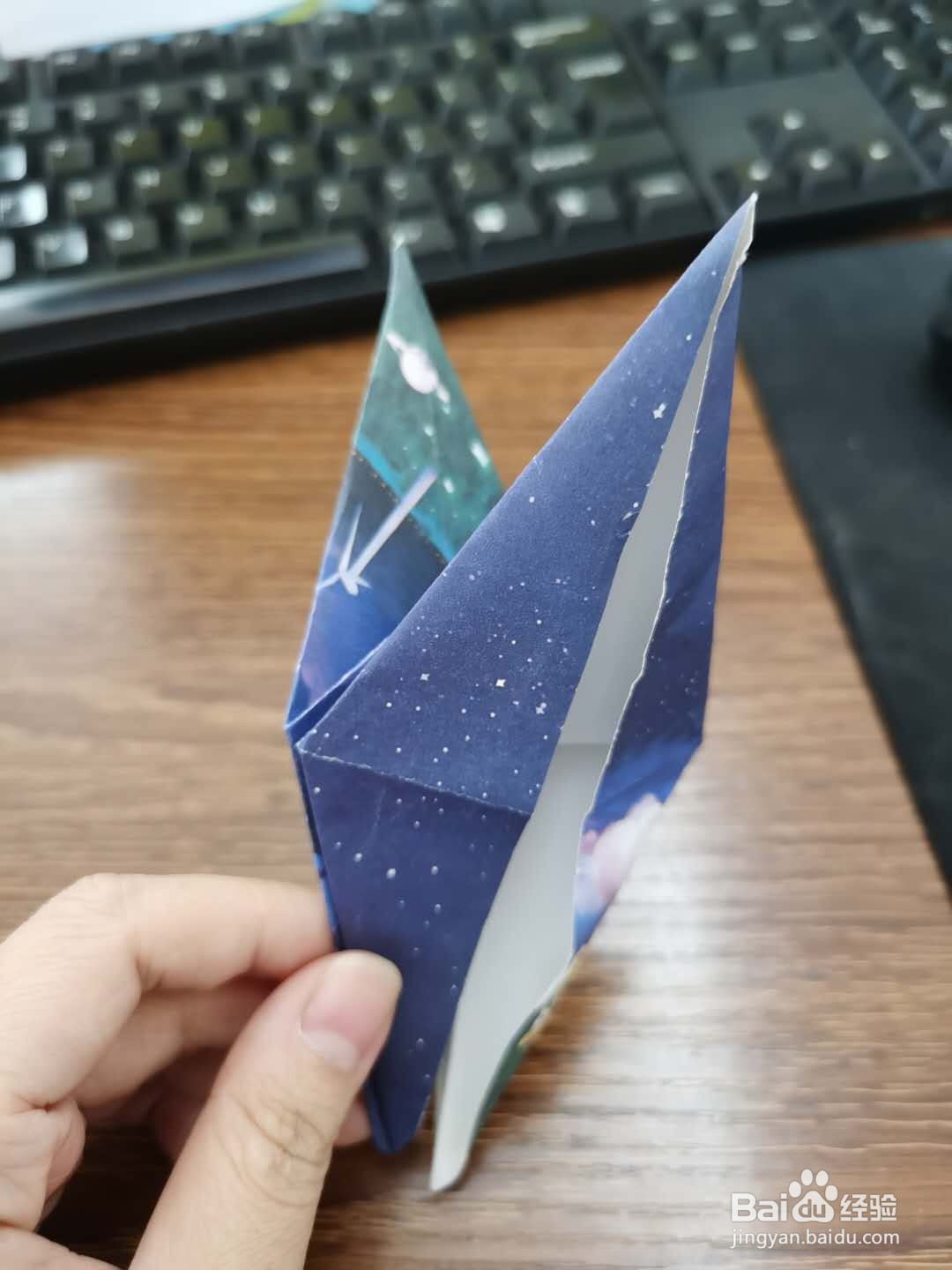 千纸鹤折纸步骤图