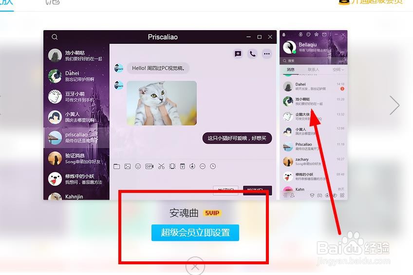 QQ如何使用安魂曲皮肤