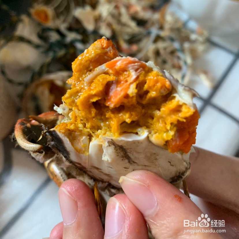 馋哭朋友的清蒸大闸蟹