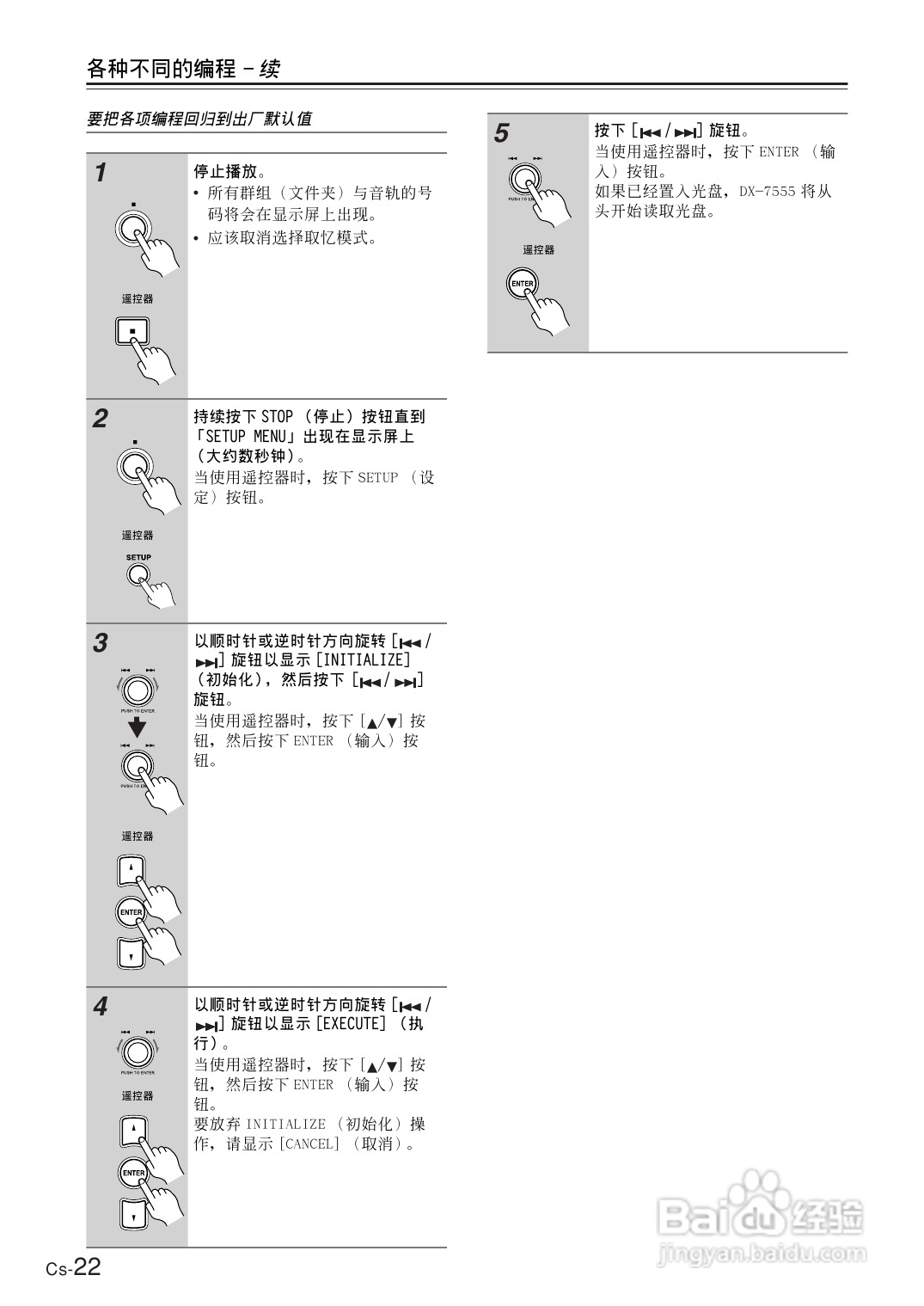安桥CD播放机DX-7555型使用说明书:[2]