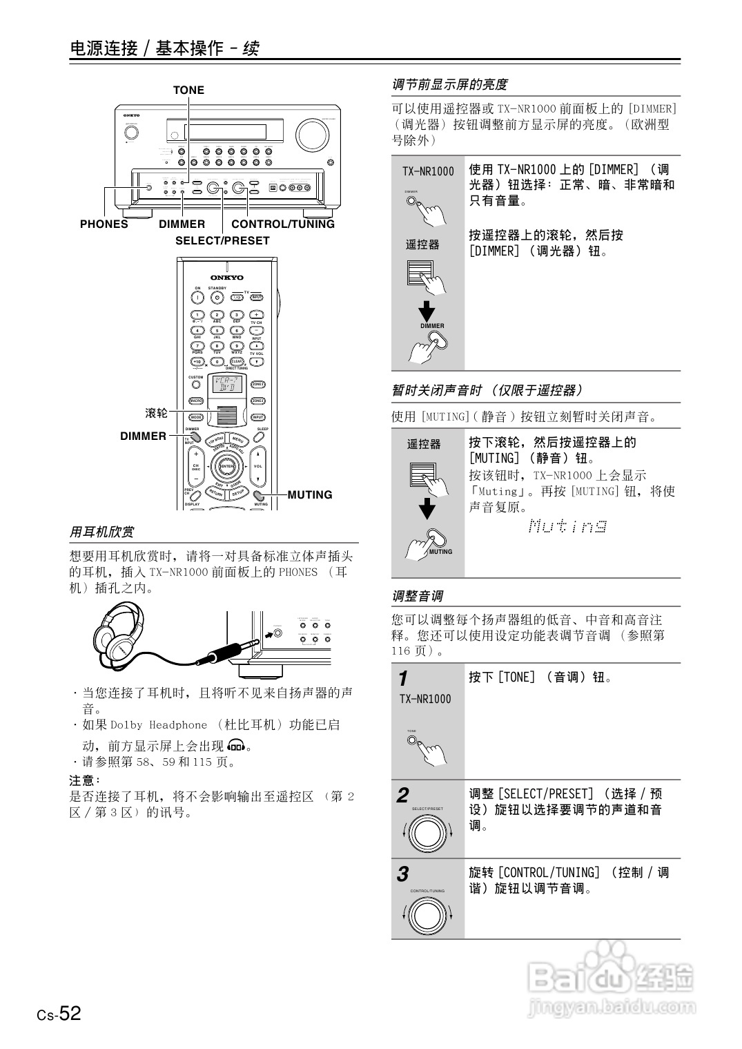 安桥AV接收机TX-NR1000型使用说明书:[3]