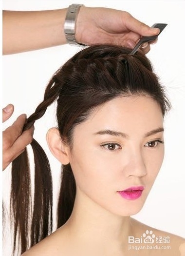 淑女无刘海编发教程图解