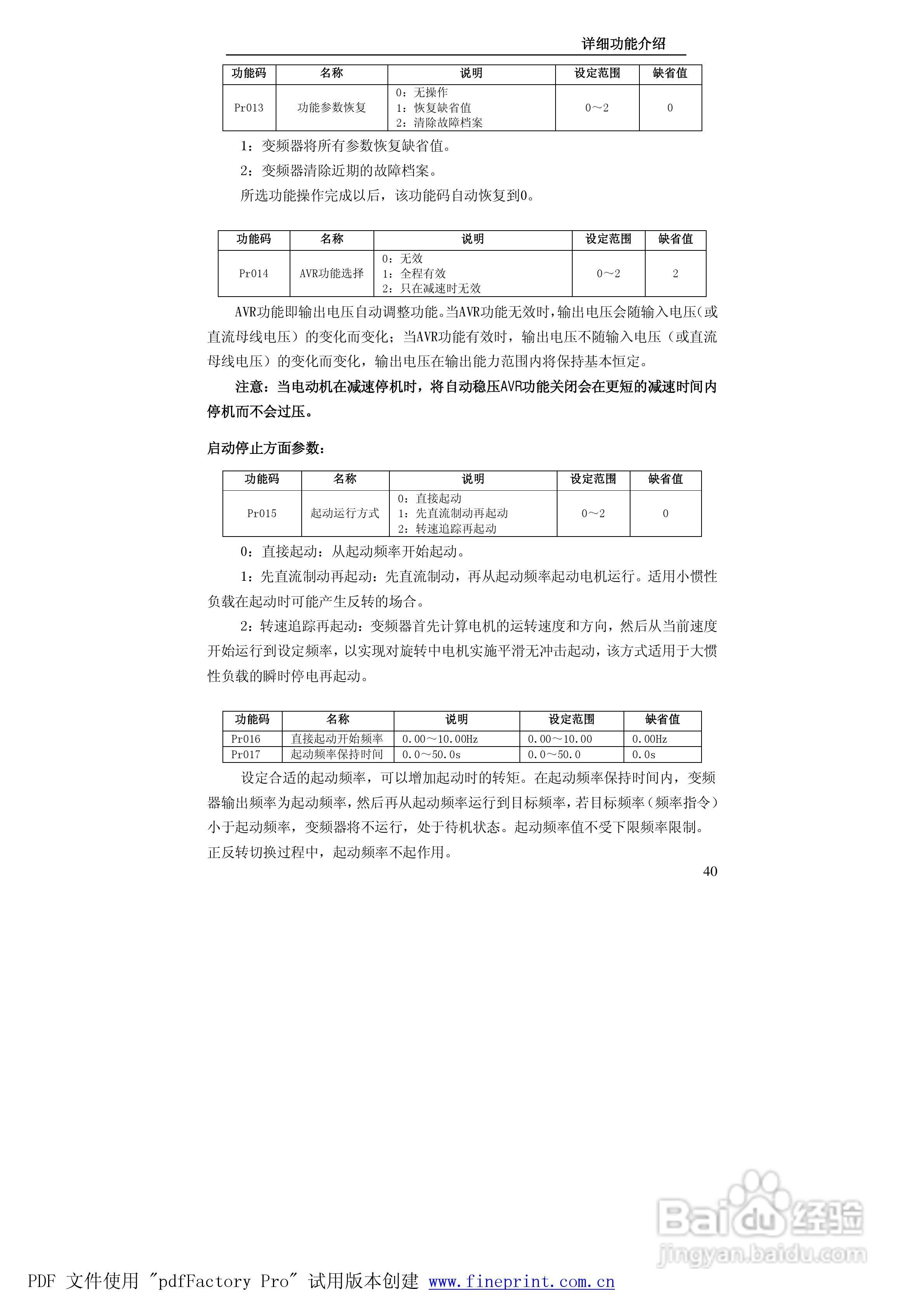 贝士德FA180-400T4变频器使用说明书:[5]