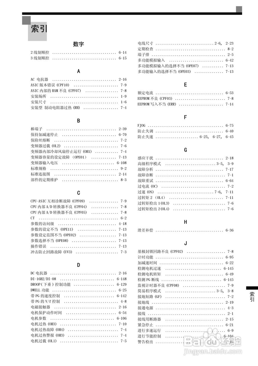 安川CIMR-F7B4300变频器使用说明书:[45]