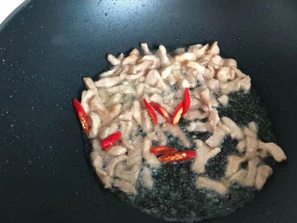 椒丝腐乳油麦菜炒肉丝