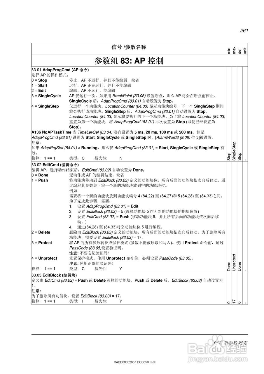 ABB直流调速器DCS550使用手册:[27]