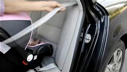 提篮式安全座椅怎么安装