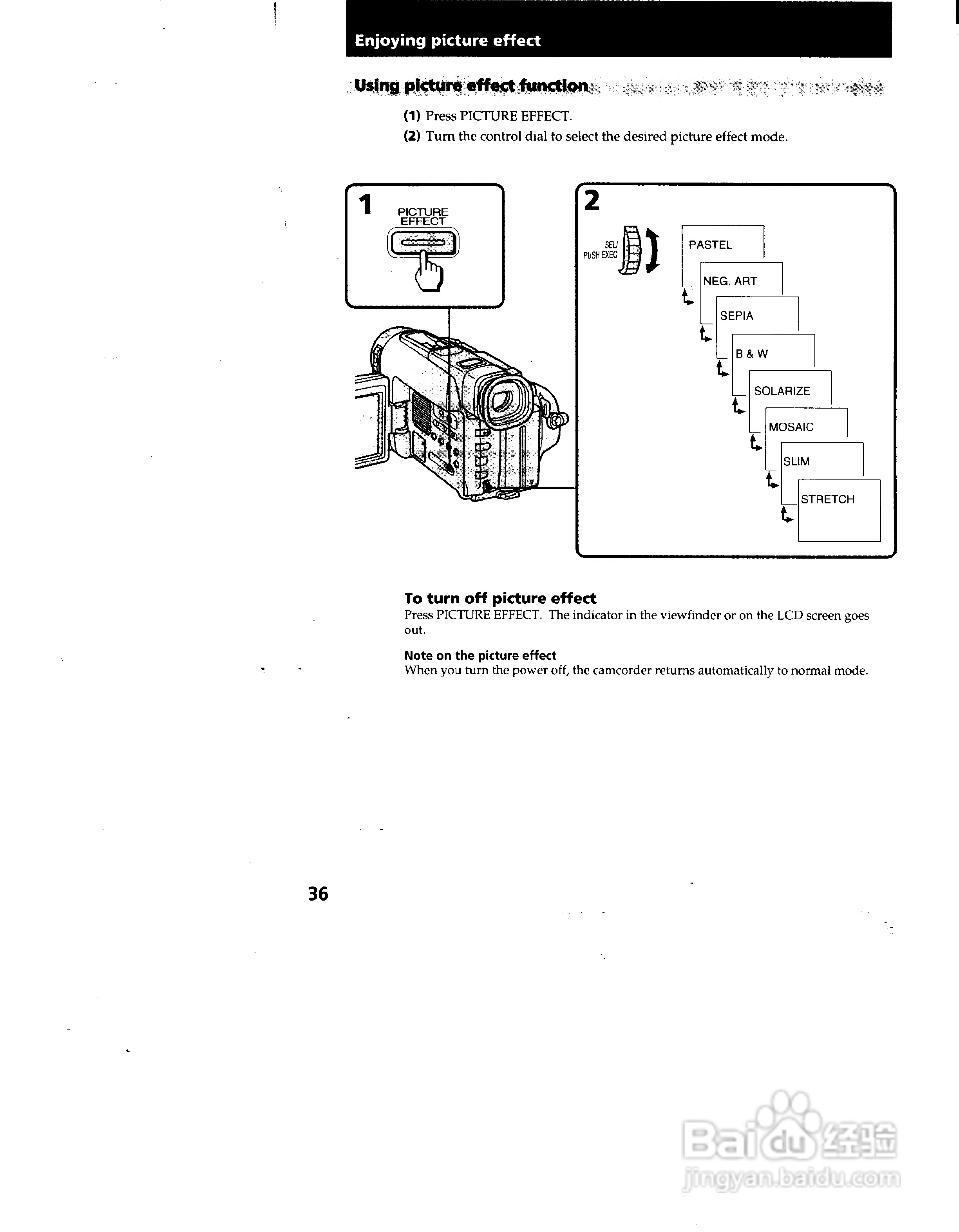 索尼CCD-TRV72模拟摄像机说明书:[4]