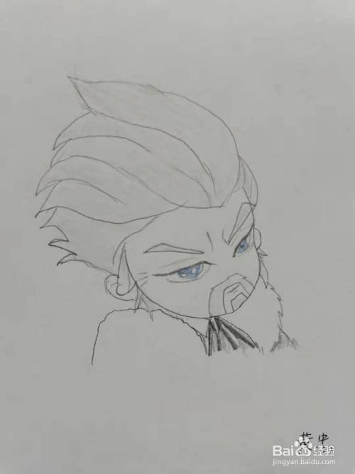 王者里面的黄忠怎么画