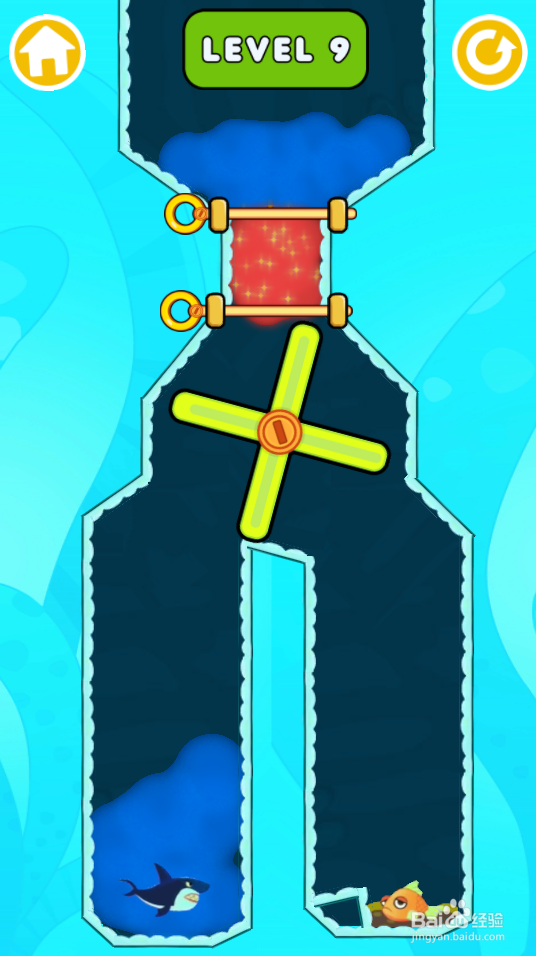 Pins Save The Fish的LEVEL 9如何过关